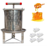 Maxbell Honey Press Machine Sturdy Manual Fruit Wine Press for Grape Olive Oil Juice 5 Filtration Meshes