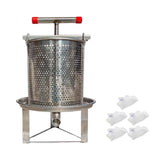 Maxbell Honey Press Machine Sturdy Manual Fruit Wine Press for Grape Olive Oil Juice 5 Filtration Meshes