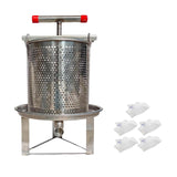 Maxbell Honey Press Machine Sturdy Manual Fruit Wine Press for Grape Olive Oil Juice 5 Filtration Meshes