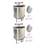 Maxbell Large Honey Presser Honey Separator Fruit Wine Press for Vinasse Juice Grape 3 Filtration bags