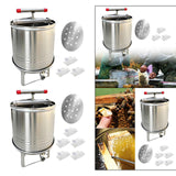 Maxbell Large Honey Presser Honey Separator Fruit Wine Press for Vinasse Juice Grape 3 Filtration bags