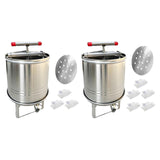 Maxbell Large Honey Presser Honey Separator Fruit Wine Press for Vinasse Juice Grape 3 Filtration bags