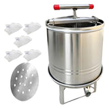 Maxbell Large Honey Presser Honey Separator Fruit Wine Press for Vinasse Juice Grape 5 Filtration bags