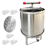 Maxbell Large Honey Presser Honey Separator Fruit Wine Press for Vinasse Juice Grape 5 Filtration bags