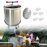 Maxbell Large Honey Presser Honey Separator Fruit Wine Press for Vinasse Juice Grape 5 Filtration bags