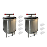 Maxbell Large Honey Presser Honey Separator Wine Making for Oil Pomace Grape Vinasse 3 filtration bags