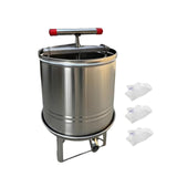 Maxbell Large Honey Presser Honey Separator Wine Making for Oil Pomace Grape Vinasse 3 filtration bags