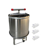 Maxbell Large Honey Presser Honey Separator Wine Making for Oil Pomace Grape Vinasse 3 filtration bags