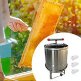 Maxbell Large Honey Presser Honey Separator Wine Making for Oil Pomace Grape Vinasse 3 filtration bags