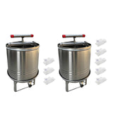 Maxbell Large Honey Presser Honey Separator Wine Making for Oil Pomace Grape Vinasse 3 filtration bags
