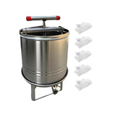 Maxbell Large Honey Presser Honey Separator Wine Making for Oil Pomace Grape Vinasse 5 filtration bags