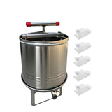 Maxbell Large Honey Presser Honey Separator Wine Making for Oil Pomace Grape Vinasse 5 filtration bags