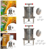 Maxbell Large Honey Presser with T Hand Household Crusher for Oil Pomace Grape Juice 3 filtration bags