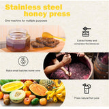 Maxbell Large Honey Presser with T Hand Household Crusher for Oil Pomace Grape Juice 3 filtration bags