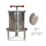 Maxbell Large Honey Presser with T Hand Household Crusher for Oil Pomace Grape Juice 3 filtration bags