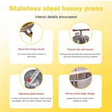 Maxbell Large Honey Presser with T Hand Household Crusher for Oil Pomace Grape Juice 3 filtration bags