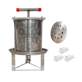 Maxbell Large Honey Presser with T Hand Household Crusher for Oil Pomace Grape Juice 3 filtration bags
