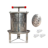 Maxbell Large Honey Presser with T Hand Household Crusher for Oil Pomace Grape Juice 3 filtration bags
