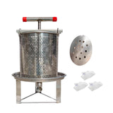 Maxbell Large Honey Presser with T Hand Household Crusher for Oil Pomace Grape Juice 3 filtration bags