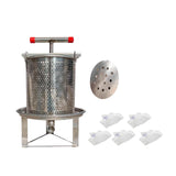 Maxbell Large Honey Presser with T Hand Household Crusher for Oil Pomace Grape Juice 5 filtration bags