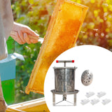 Maxbell Large Honey Presser with T Hand Household Crusher for Oil Pomace Grape Juice 5 filtration bags
