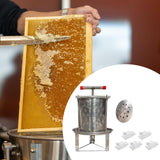 Maxbell Large Honey Presser with T Hand Household Crusher for Oil Pomace Grape Juice 5 filtration bags