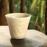 Maxbell Japanese Tea Cup 70ml Portable Ceramic Kung Fu Tea Cup for Kitchen Home Gift