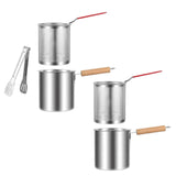 Maxbell Deep Frying Pot Easy to Clean Deep Fryer Pot for Chicken French Fries Donuts Without Tongs