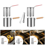 Maxbell Deep Frying Pot Easy to Clean Deep Fryer Pot for Chicken French Fries Donuts Without Tongs