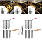 Maxbell Deep Frying Pot Easy to Clean Deep Fryer Pot for Chicken French Fries Donuts Without Tongs