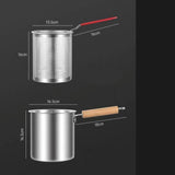 Maxbell Deep Frying Pot Easy to Clean Deep Fryer Pot for Chicken French Fries Donuts Without Tongs