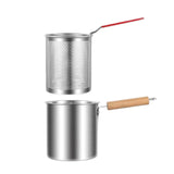 Maxbell Deep Frying Pot Easy to Clean Deep Fryer Pot for Chicken French Fries Donuts Without Tongs