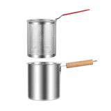 Maxbell Deep Frying Pot Easy to Clean Deep Fryer Pot for Chicken French Fries Donuts Without Tongs