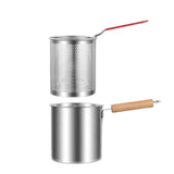 Maxbell Deep Frying Pot Easy to Clean Deep Fryer Pot for Chicken French Fries Donuts Without Tongs