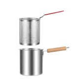Maxbell Deep Frying Pot Easy to Clean Deep Fryer Pot for Chicken French Fries Donuts Without Tongs