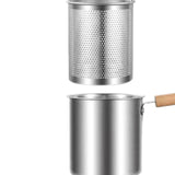 Maxbell Deep Frying Pot Easy to Clean Deep Fryer Pot for Chicken French Fries Donuts Without Tongs
