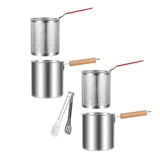 Maxbell Deep Frying Pot Easy to Clean Deep Fryer Pot for Chicken French Fries Donuts Without Tongs