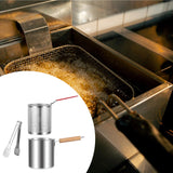 Maxbell Deep Frying Pot Easy to Clean Deep Fryer Pot for Chicken French Fries Donuts with Tongs