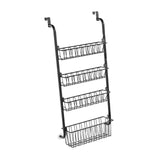 Maxbell over The Door Pantry Organizer Hanging Baskets for Playroom Bathroom Laundry 40cmx16.5cmx107cm