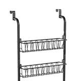 Maxbell over The Door Pantry Organizer Hanging Baskets for Playroom Bathroom Laundry 40cmx16.5cmx107cm