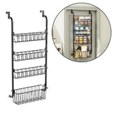Maxbell over The Door Pantry Organizer Hanging Baskets for Playroom Bathroom Laundry 40cmx16.5cmx107cm