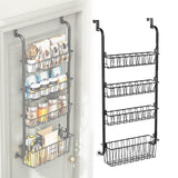 Maxbell over The Door Pantry Organizer Hanging Baskets for Playroom Bathroom Laundry 40cmx16.5cmx107cm