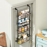 Maxbell over The Door Pantry Organizer Hanging Baskets for Playroom Bathroom Laundry 40cmx16.5cmx107cm