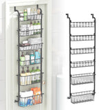 Maxbell over The Door Pantry Organizer Hanging Baskets for Playroom Bathroom Laundry 40cmx16.5cmx148.5cm
