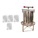Maxbell Honey Extractor Multipurpose Fruit Wine Press for Oil Pomace Honeycomb Grape