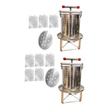 Maxbell Honey Extractor Beekeeping Supplies Crusher for Vinasse Honeycomb Oil Pomace 3 Filtration Meshes