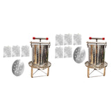 Maxbell Honey Extractor Beekeeping Supplies Crusher for Vinasse Honeycomb Oil Pomace 3 Filtration Meshes