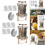 Maxbell Honey Extractor Beekeeping Supplies Crusher for Vinasse Honeycomb Oil Pomace 3 Filtration Meshes