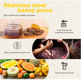 Maxbell Honey Extractor Beekeeping Supplies Crusher for Vinasse Honeycomb Oil Pomace 3 Filtration Meshes