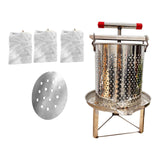 Maxbell Honey Extractor Beekeeping Supplies Crusher for Vinasse Honeycomb Oil Pomace 3 Filtration Meshes